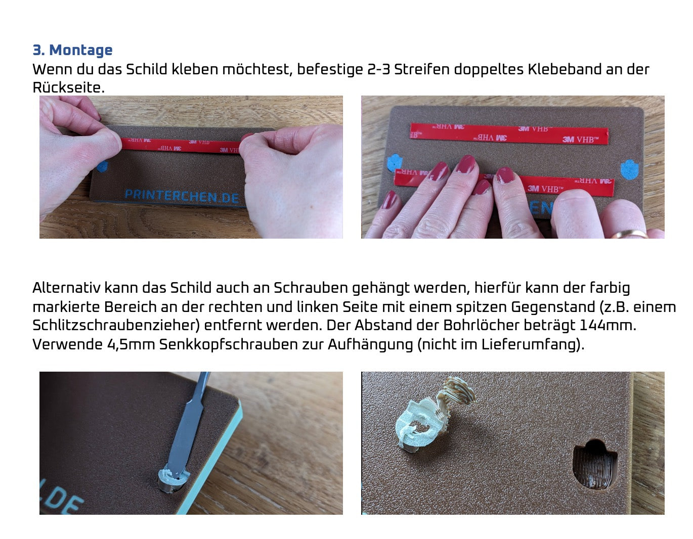 Personalisiertes Namensschild mit Foto
