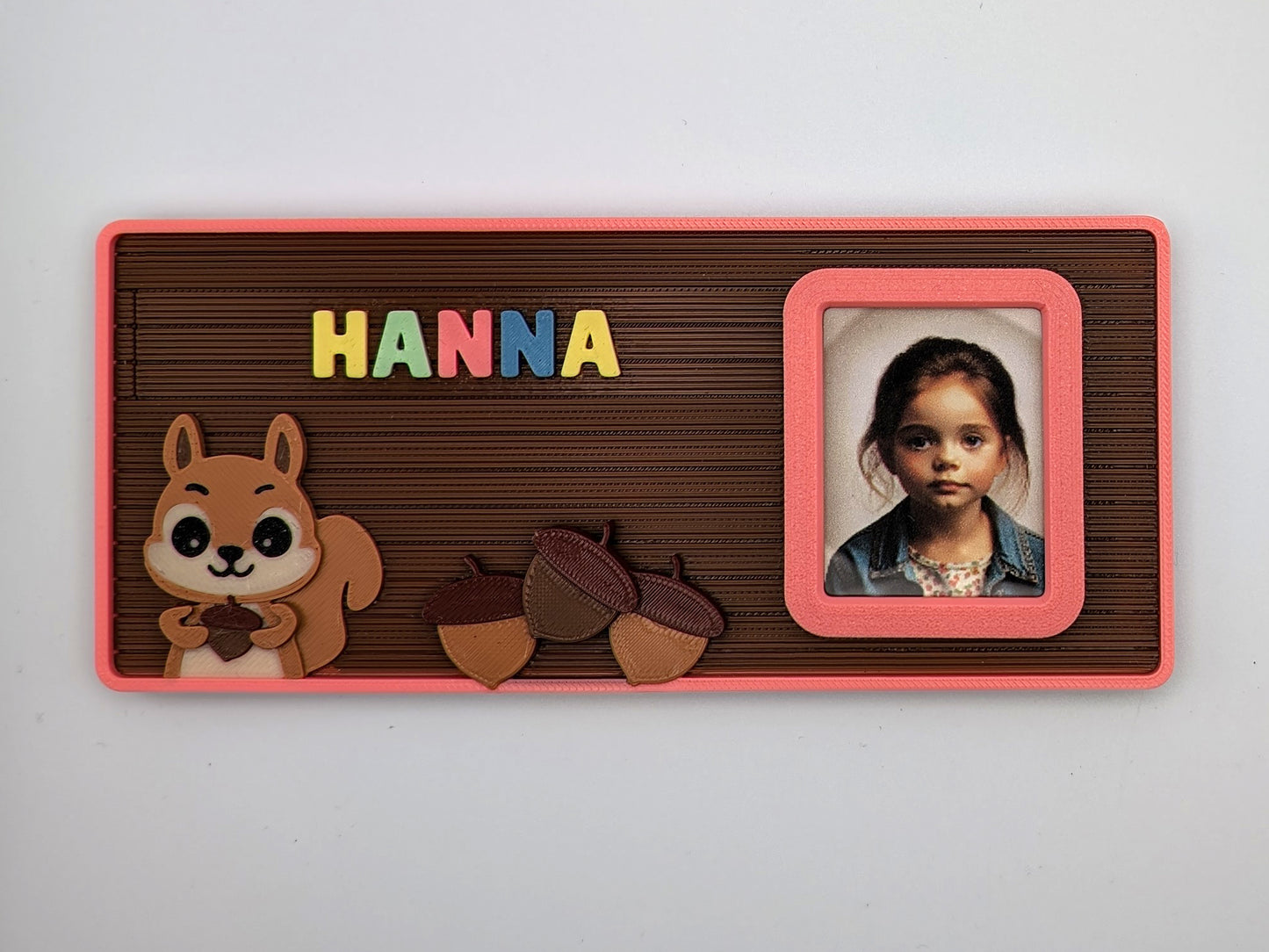 Personalisiertes Namensschild mit Foto