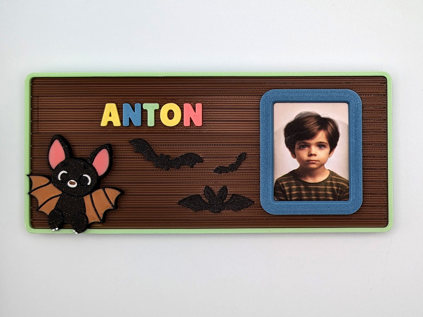 Personalisiertes Namensschild mit Foto