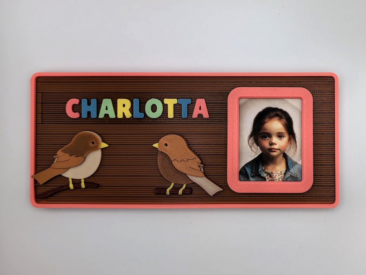 Personalisiertes Namensschild mit Foto